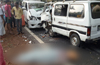 Karkala : Mother-son from Tirthahalli die in Omni-Innova collision